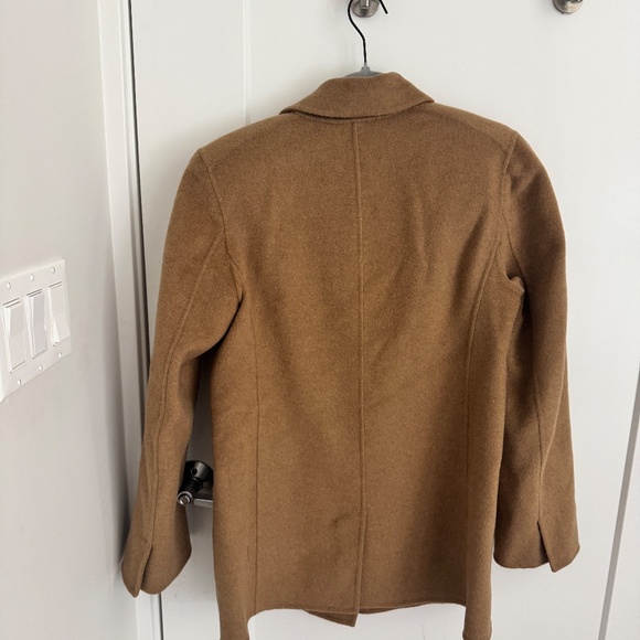 AYR Recycled Wool Oversized Soft Structured Jacket Blazer Camel Size Small - Picture 5 of 5